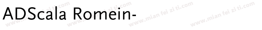 ADScala Romein字体转换